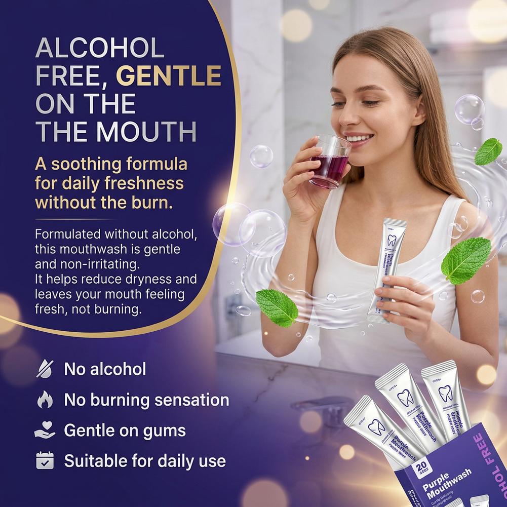 Purple Mouthwash Teeth Cleanin - Teeth Whitening Mouthwash recension och pris