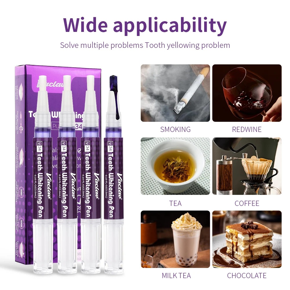 Vaclav V34 Purple Teeth Whiten - Teeth Whitening Pens recension och pris